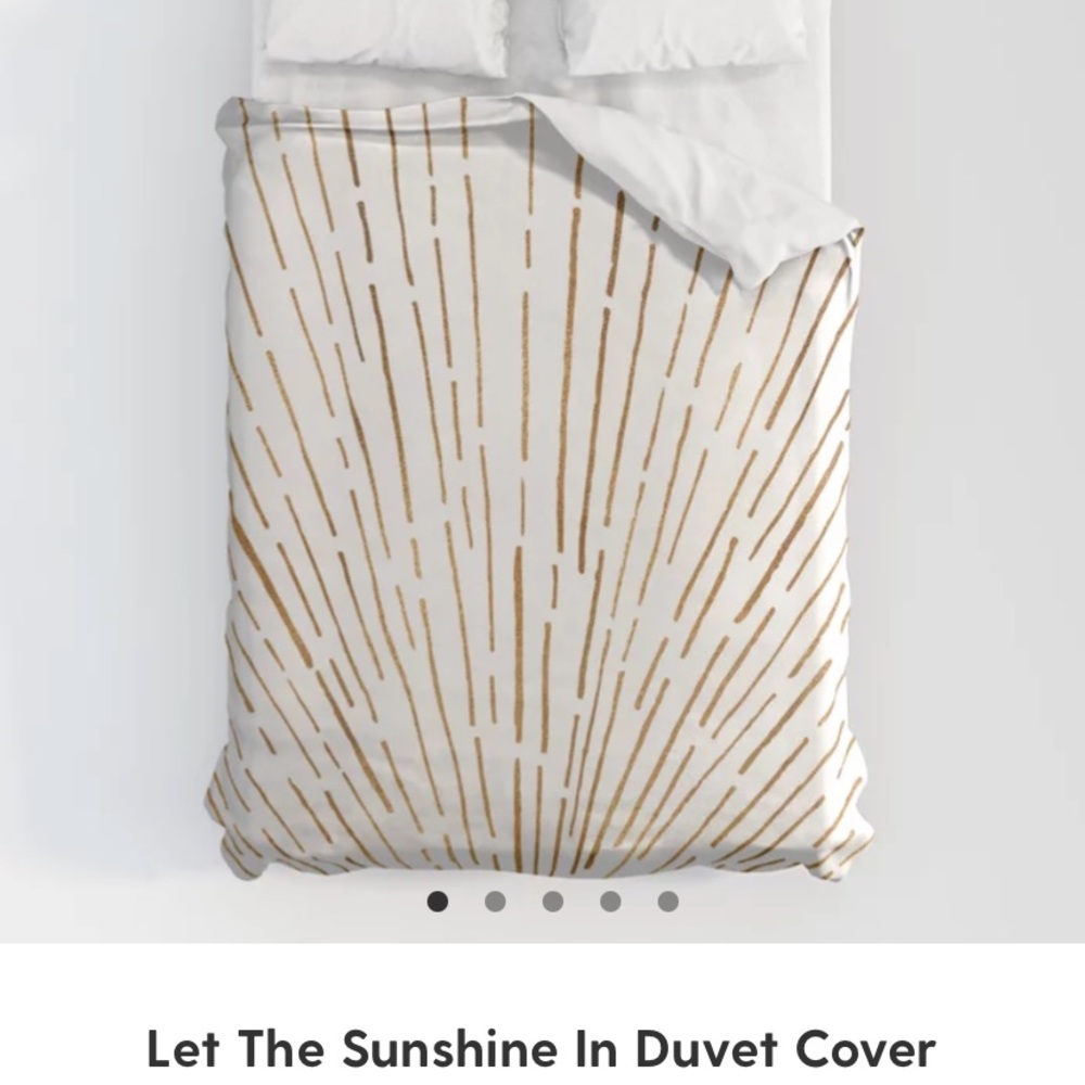 Never used, brand new Society 6 queen sized duvet